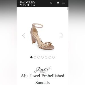 Badgley Mischka Alia Jewel embellished sandals